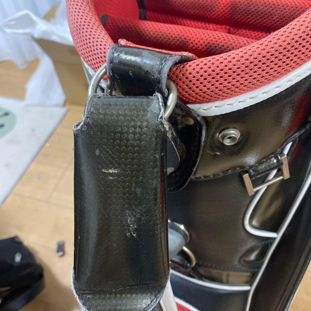 J.LINDEBERG キャディバッグ ブラック/レッド