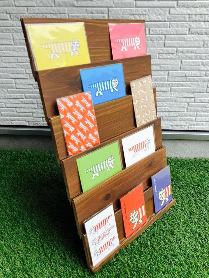 サイズオーダー　マルチ　ラック　スタンド　什器　ディスプレイ　木目綺麗　簡単設営