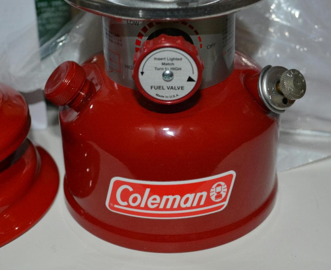 未点火品・グローブ無し❕ コールマン ワンマントルランタン 赤
