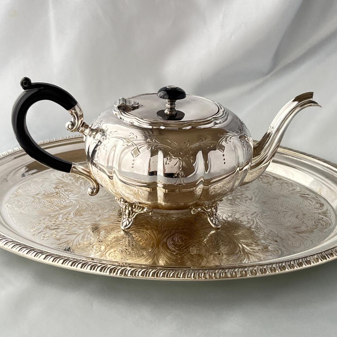 【Victorian Plate】メロンフォルムのティーポット