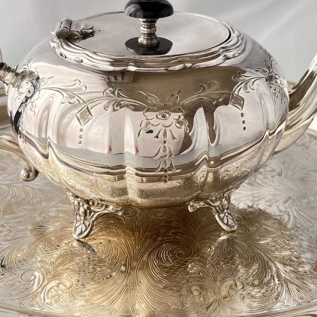 【Victorian Plate】メロンフォルムのティーポット