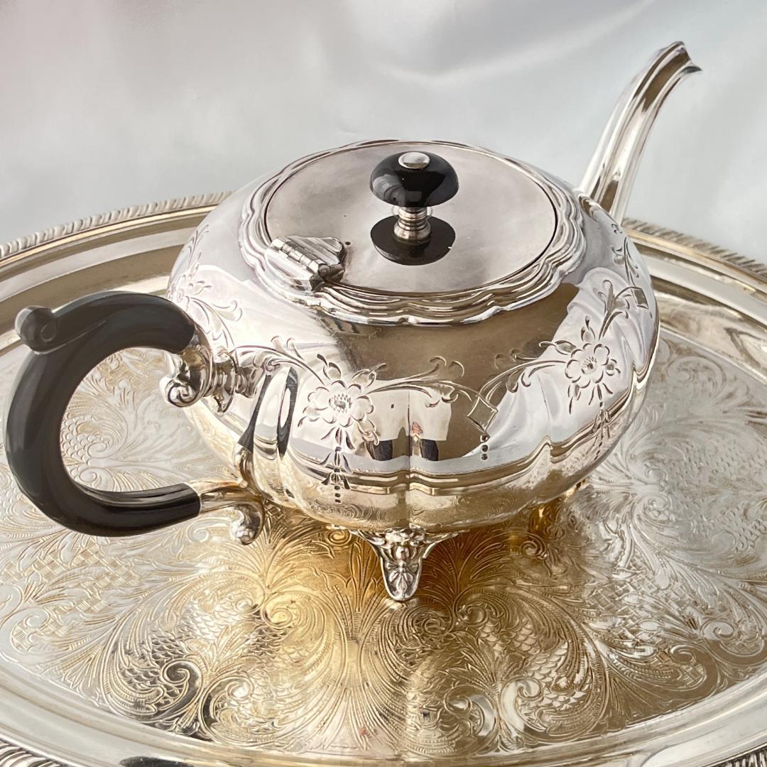 【Victorian Plate】メロンフォルムのティーポット