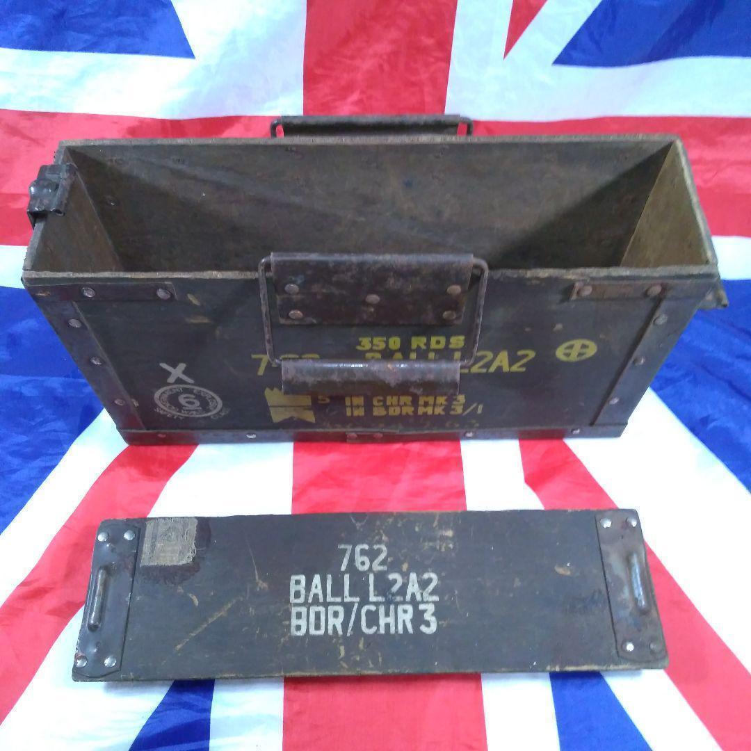イギリス陸軍 弾薬箱（木製）1960年代製　【大珍品】