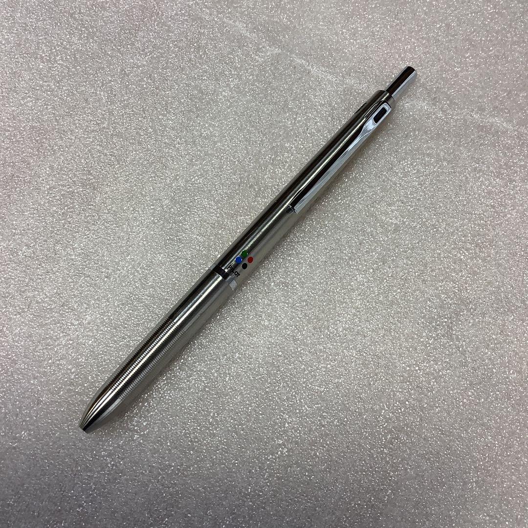 PILOT ボールペン シルバー 振り子式　多色(4色)インク