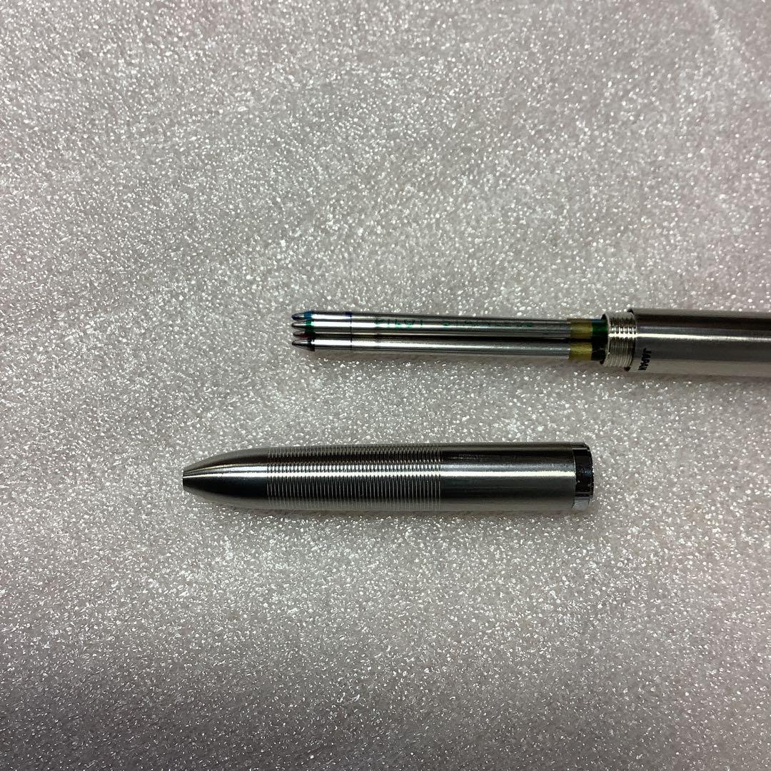 PILOT ボールペン シルバー 振り子式　多色(4色)インク