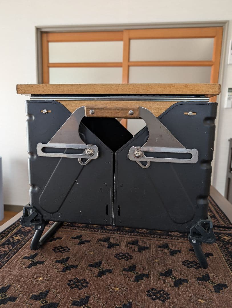 【3点セット】スノーピーク シェルフコンテナ50 バリスティクス脚付き（黒）