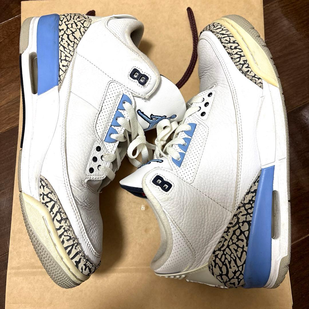 シューズ(男性用) Nike Air Jordan 3 Retro UNC 29.0
