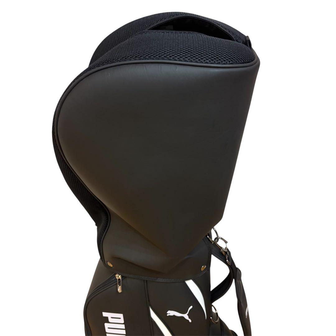 【3回使用】PUMA プーマ キャディバッグ　ゴルフバック　黒 ブラック