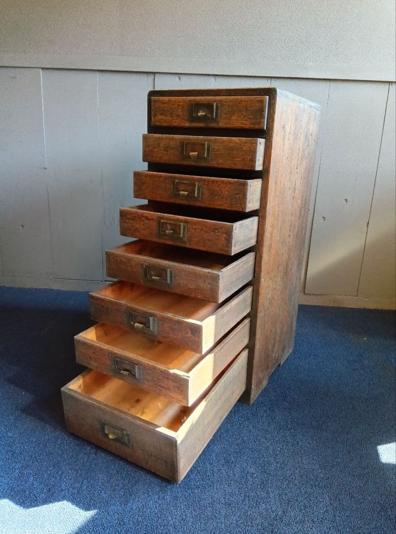 木製引き出しタンス 8段