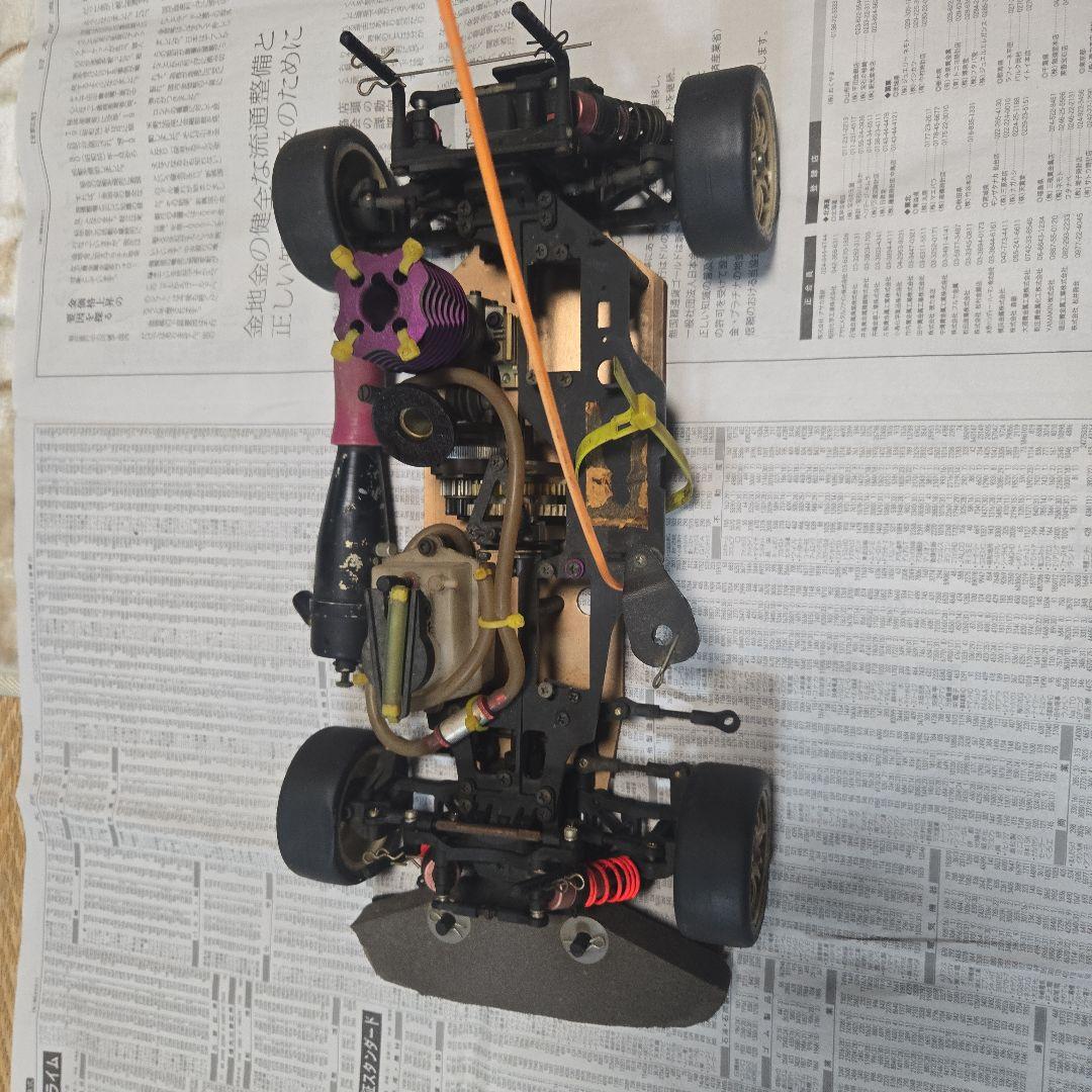 ジャンク長期保管　エンジン不動　ムゲンプライム１０/１　エンジンカーシャーシ