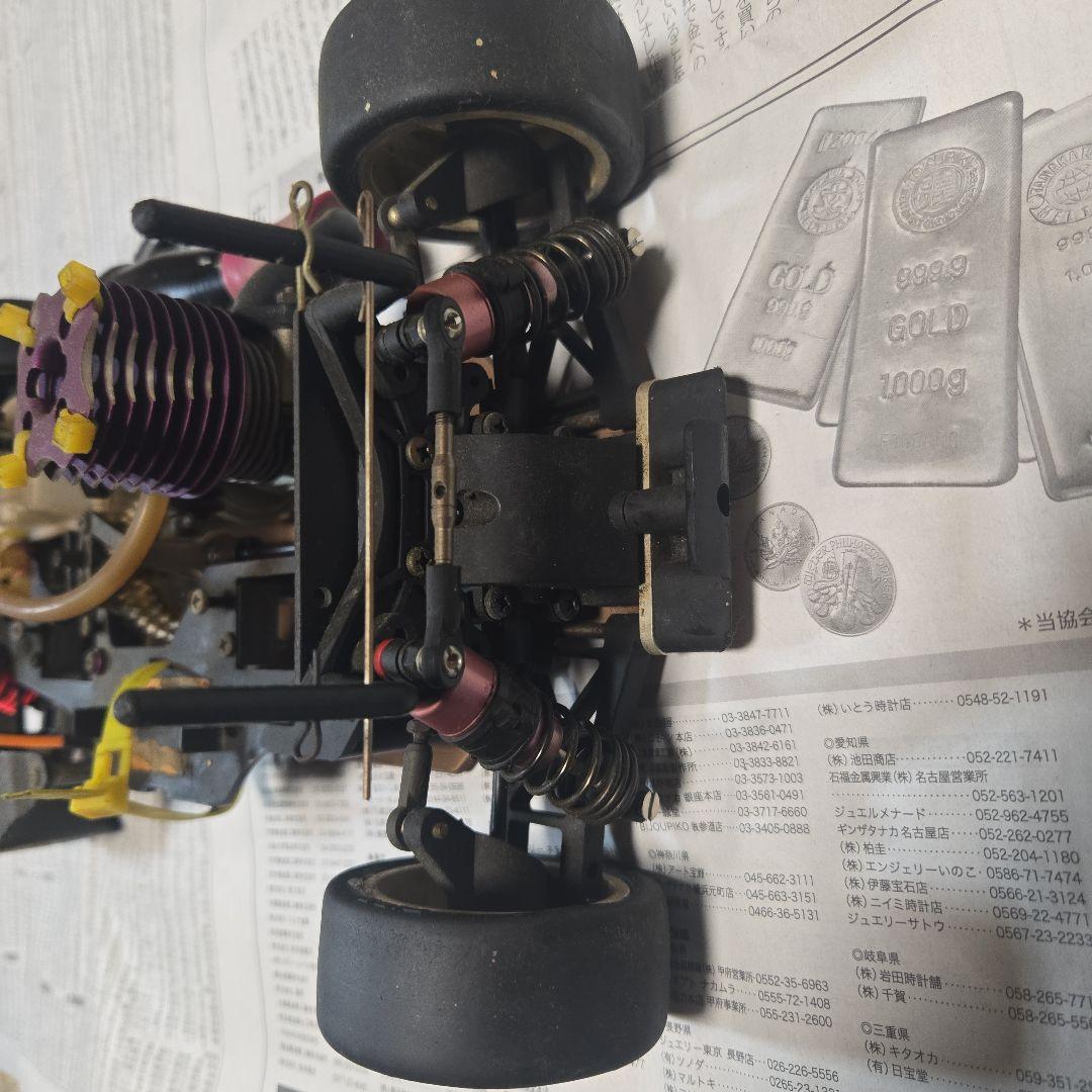 ジャンク長期保管　エンジン不動　ムゲンプライム１０/１　エンジンカーシャーシ