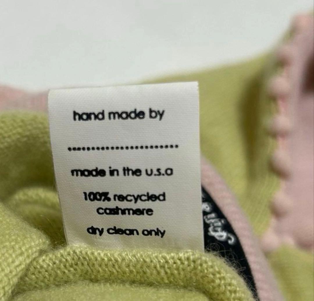 Fifi&Romeoフィフィアンドロメオ 　　カシミヤチェリーパーカー ライム