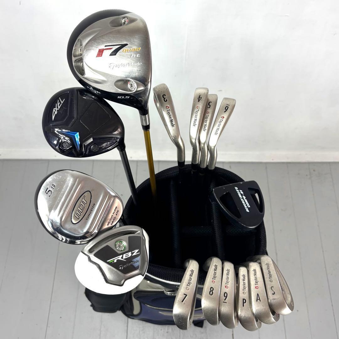 本格派 メンズゴルフクラブ 15本 フルセット ゴルフセット テーラーメイド