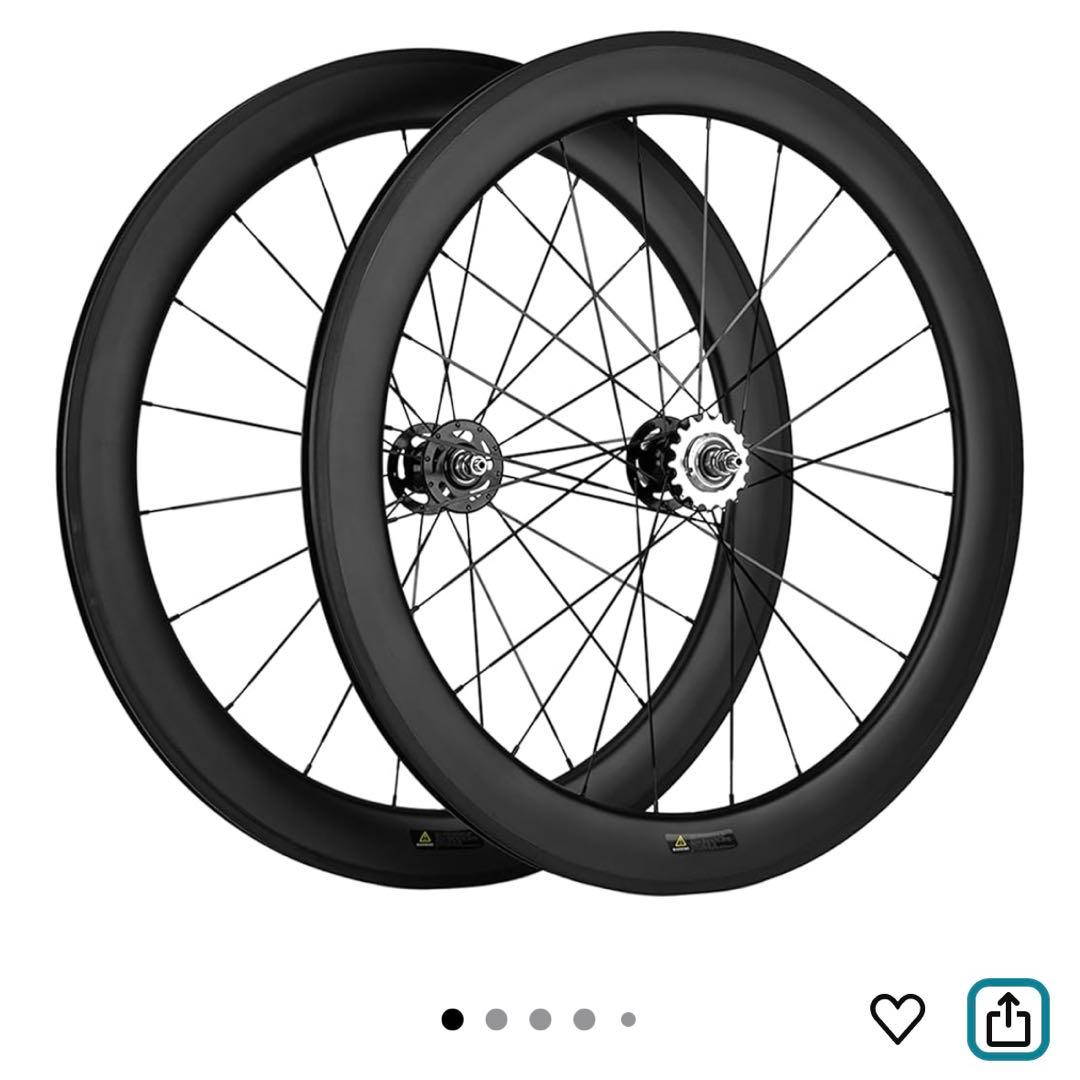 SUPERTEAMカーボンホイール700C固定ギア ホイール リム高 60mm