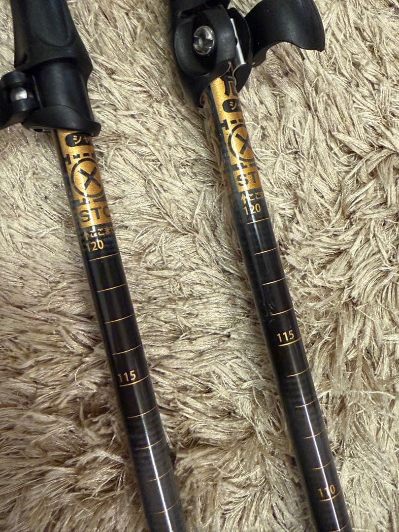 オガサカチーム限定　スキーストック　伸縮　95-120センチ　サイズ調整式