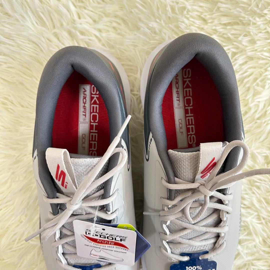 【新品】スケッチャーズ メンズ 防水 ゴルフシューズ 100%ウォータープルーフ