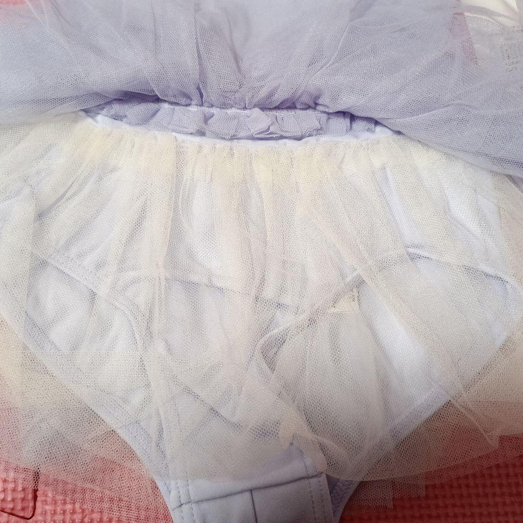 最終価格☆チャコット☆未使用タグ付き☆スカート付レオタード120 淡いパープル①