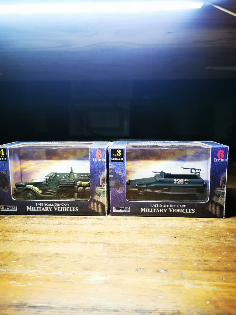 1/43 童友社　M3A3 , Sd.Kfz.251完成模型　美品　激レア