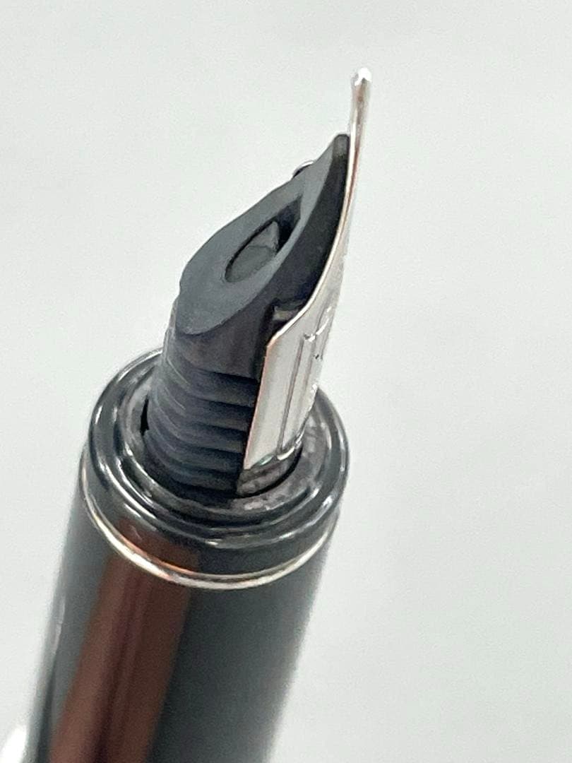 【美品】 PILOT 万年筆 グランセ ロジウム ブラックマーブル 14K F