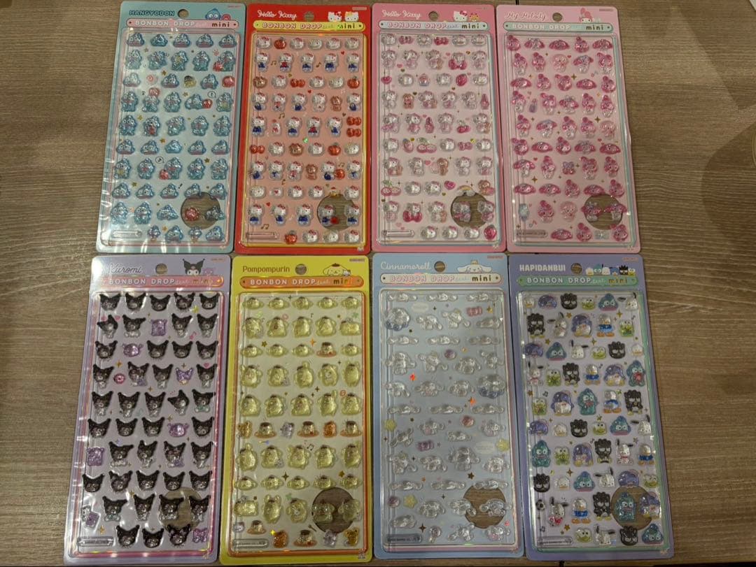 【正規品】ボンボンドロップシールミニ　サンリオ　コンプリート