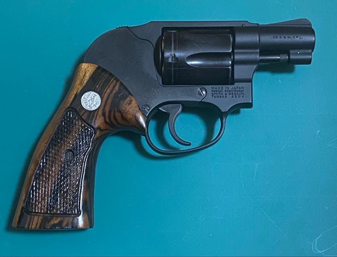 タナカワークスM49ボディガードHWウッドグリップカスタム　ペガサス式ガスガン