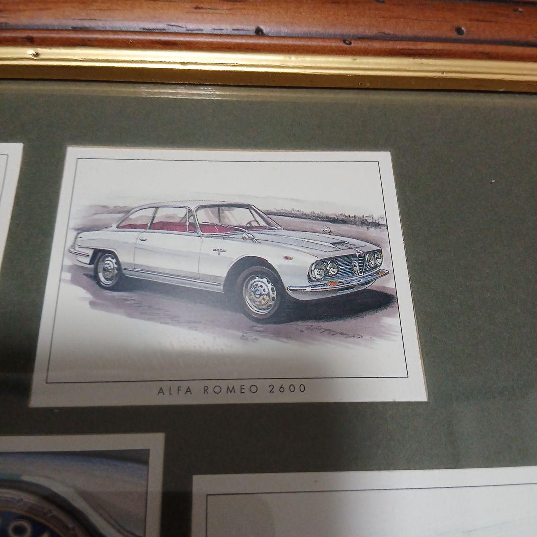 Alfa Romeo イラスト　額縁