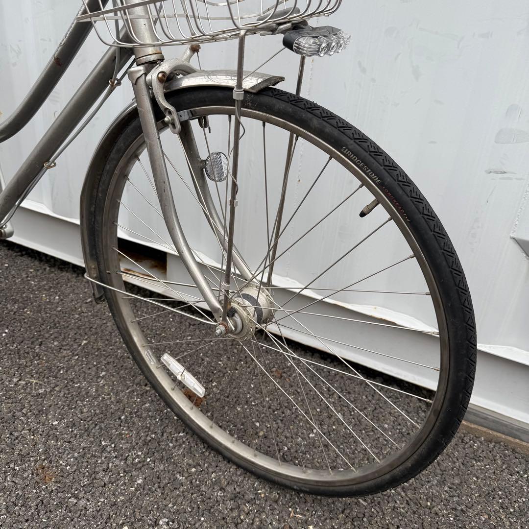 自転車 27インチ カゴ/変速機/オートライト付 定価8万円