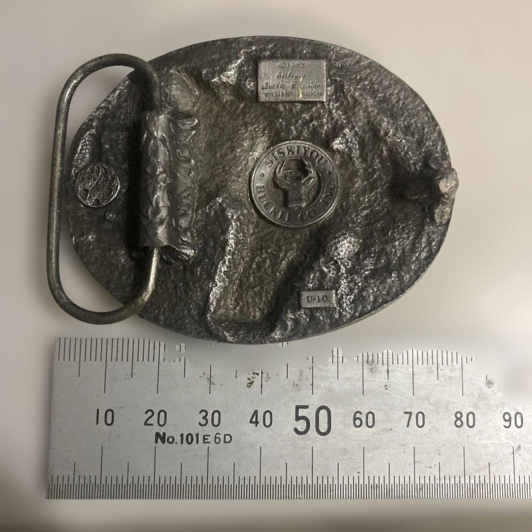 6073]ヴィンテージ 1983年 シスキュー 馬 バックル ウエスタン