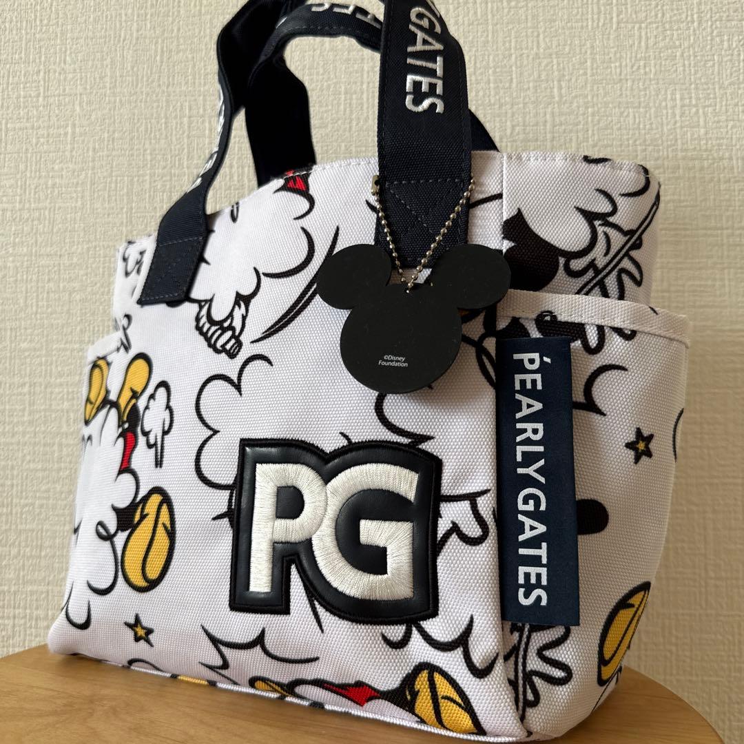 【限定コラボ】パーリーゲイツ　カート バッグ トート ロッカー バック ミッキー