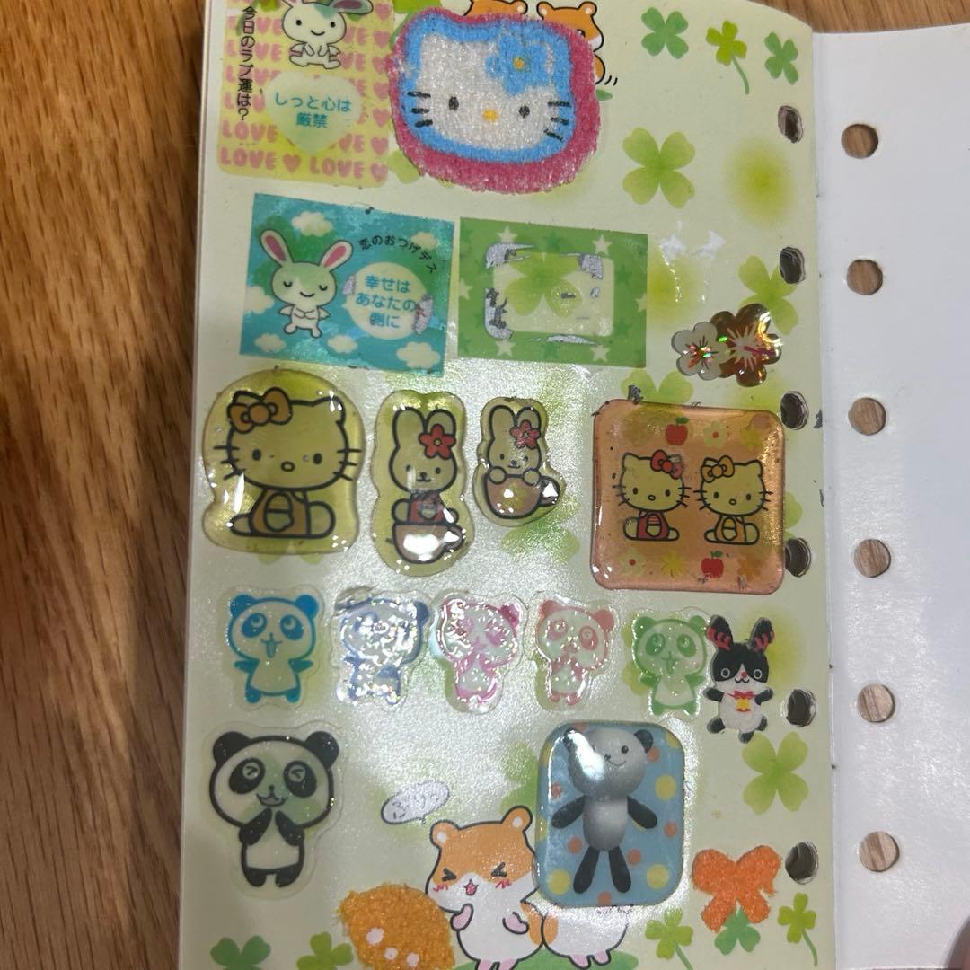 平成レトロ　当時物　シール帳　コットンぱんちゃん　ハムちゃんズワールド　希少