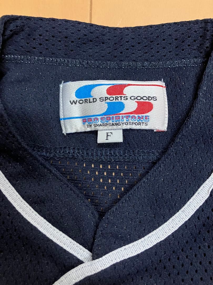 阪神タイガース　シャープ産業　ユニフォーム　当時　復刻　ネイビー　黒　ブラック