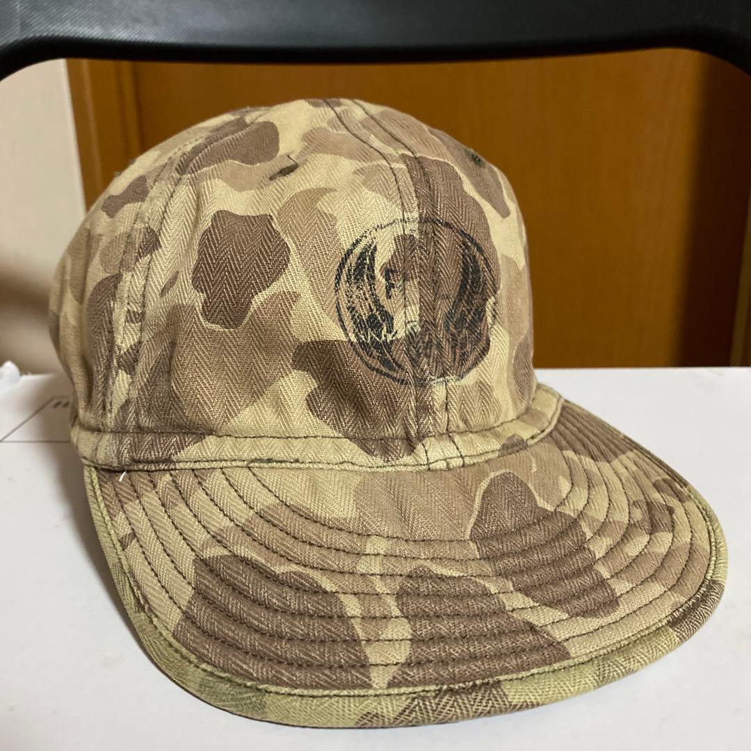 RRL ダブルアールエル カモフラージュキャップ ロゴプリント入り 美中古正規品