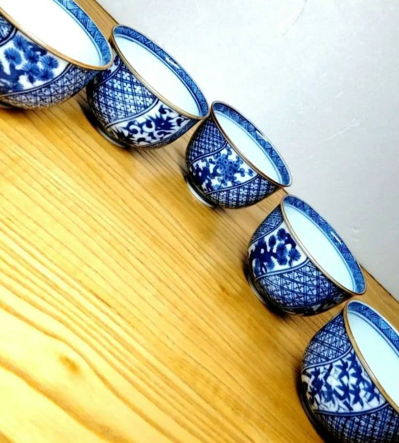 ☆ 平安弘峯 清水焼 湯呑茶碗