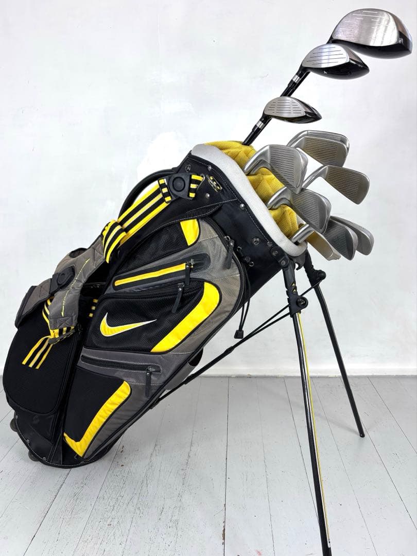 本格派 メンズゴルフクラブ 13本 フルセット NIKE キャディーバック 豪華