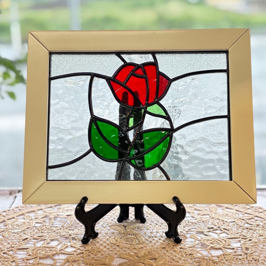 バラのステンドグラス