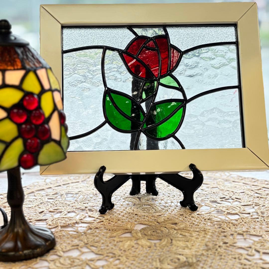 バラのステンドグラス