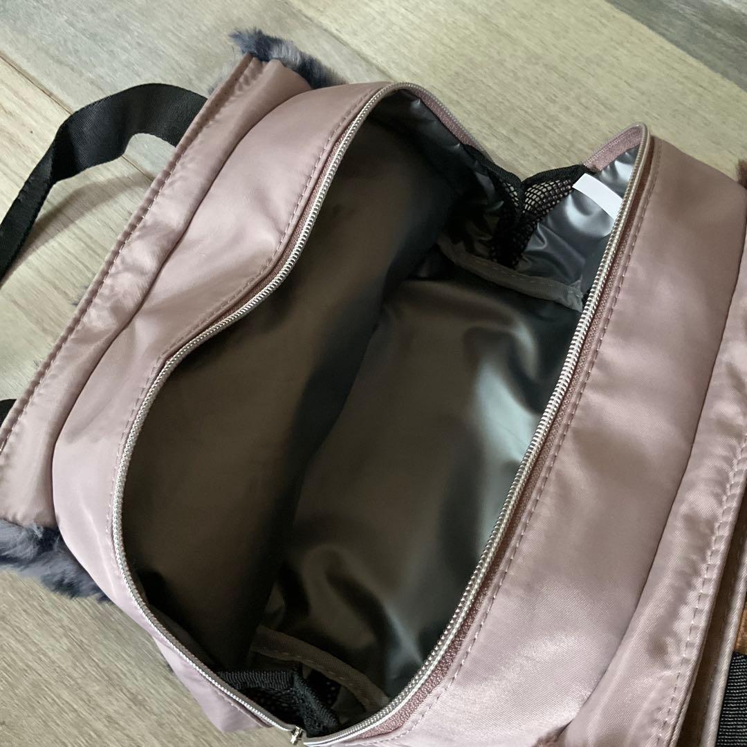 新品M.U SPORTS ヒョウ柄ファーカート保温バッグ