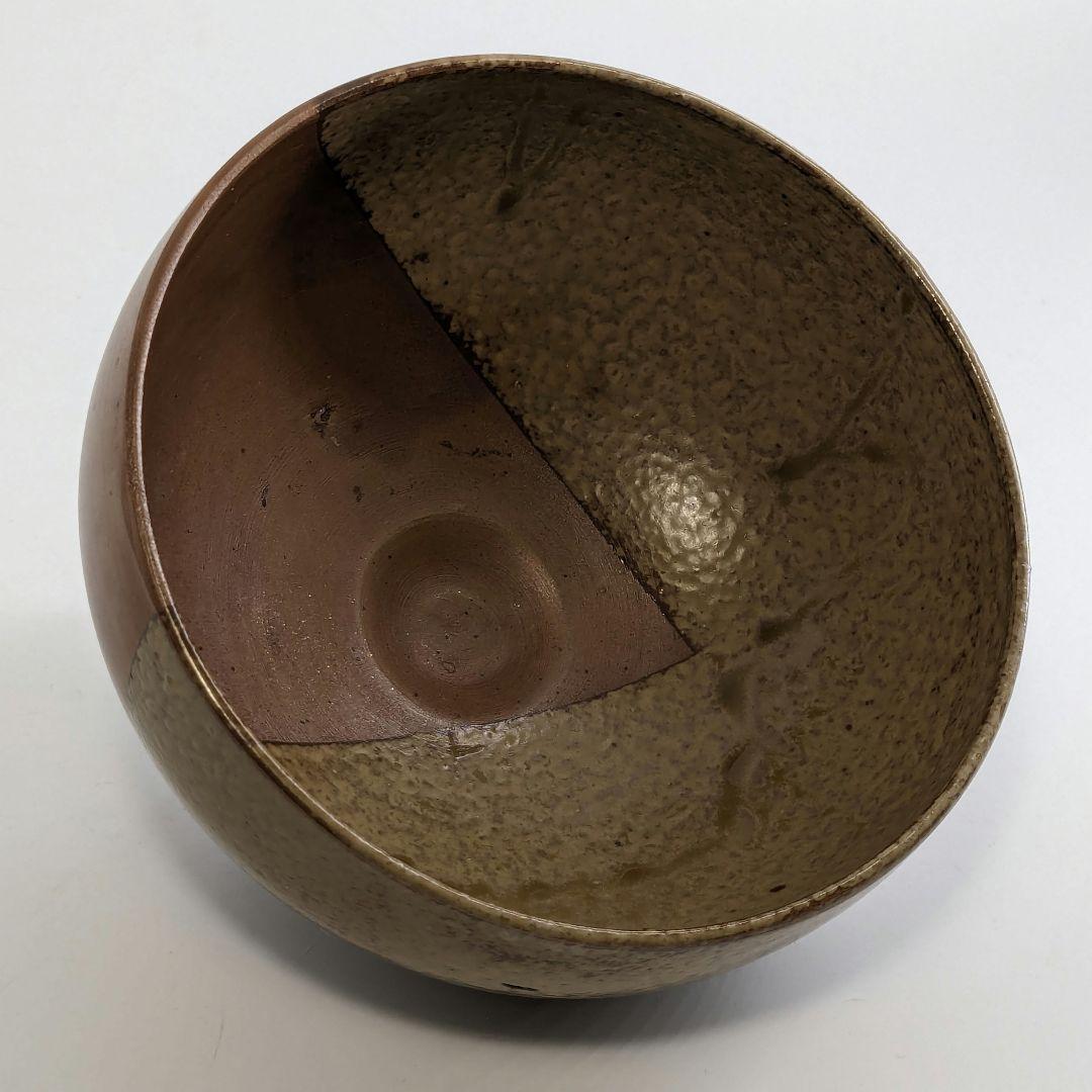 人間国宝 山本陶秀（楽友銘） 備前焼 茶盌 共箱合布栞 抹茶碗 抹茶茶碗 茶道具