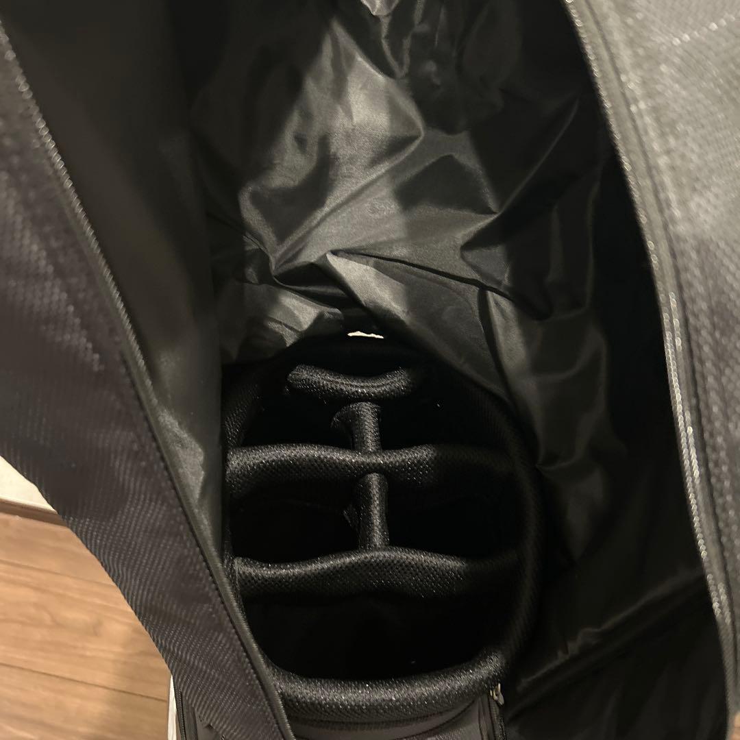 美品Puma プーマキャディバッグ　ブラック　ホワイトライン