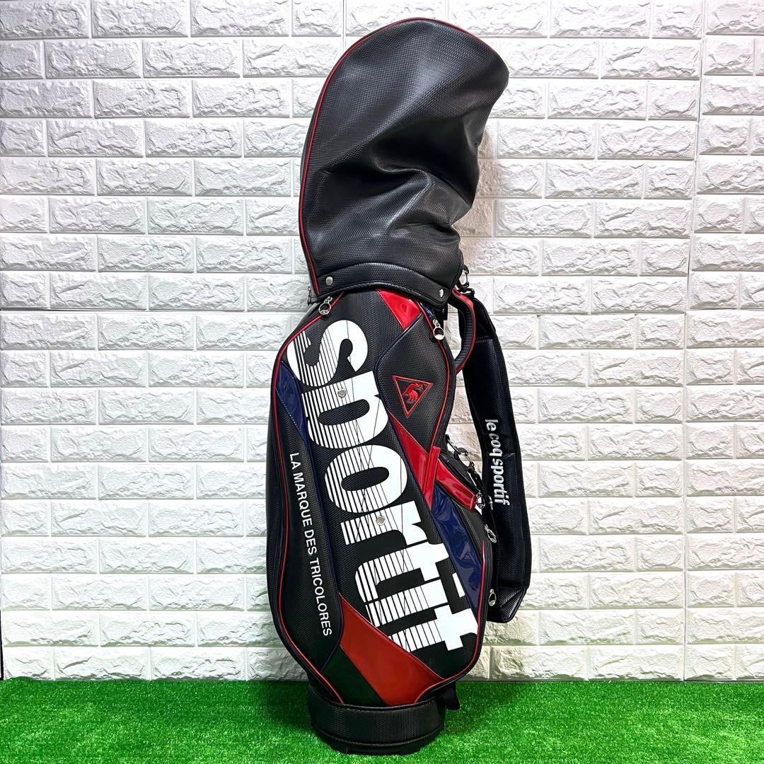 美品　le coq sportif キャディーバッグ　良好　黒　すぐ使える