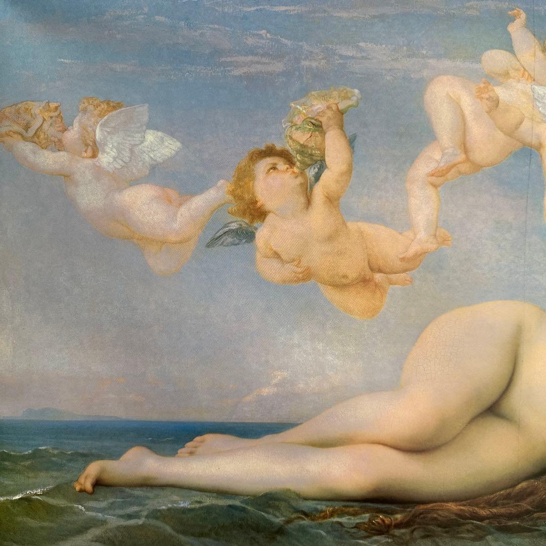 大型額縁　ヴィーナスの誕生　アレクサンドル・カバネル　美術品　インテリア　絵画