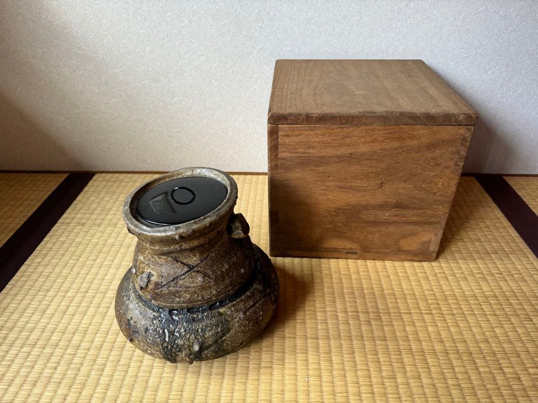 大名品　古伊賀　破袋水指　桃山〜江戸初期