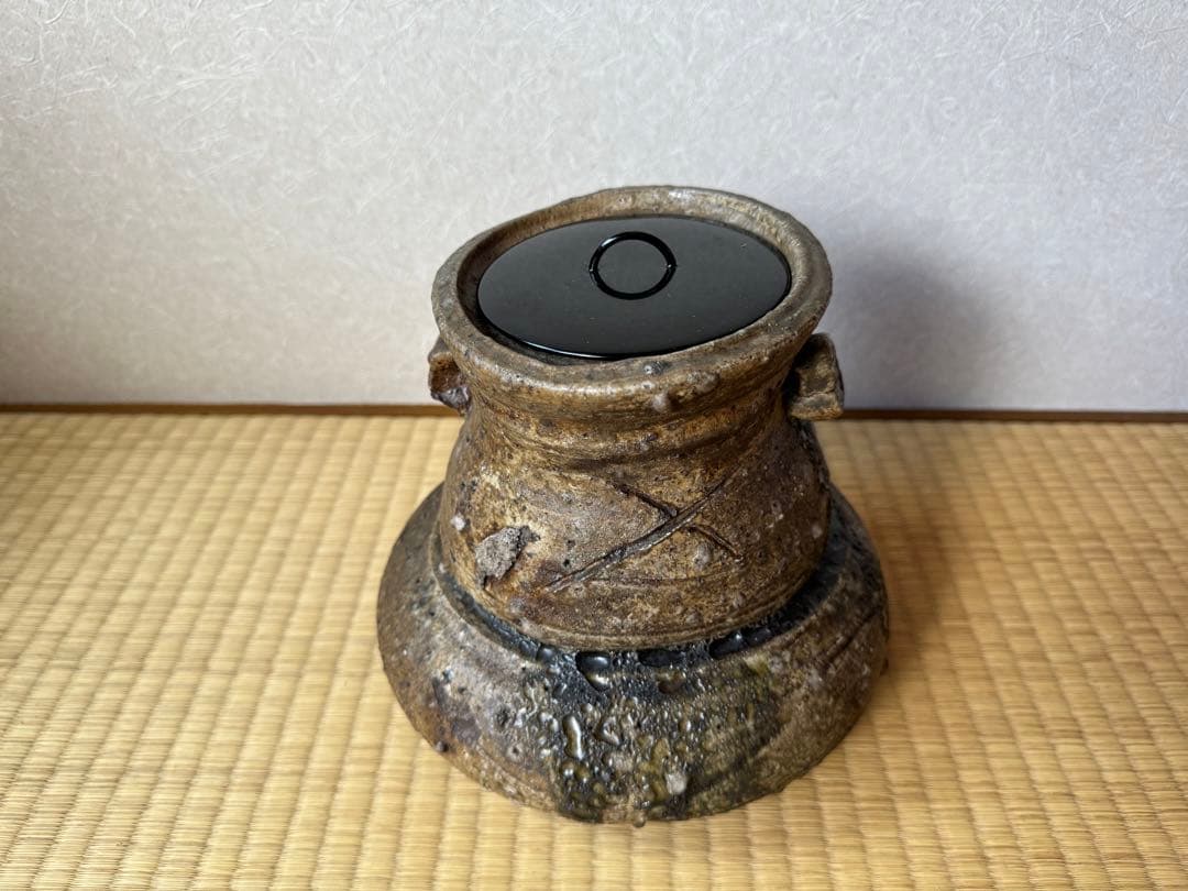 大名品　古伊賀　破袋水指　桃山〜江戸初期