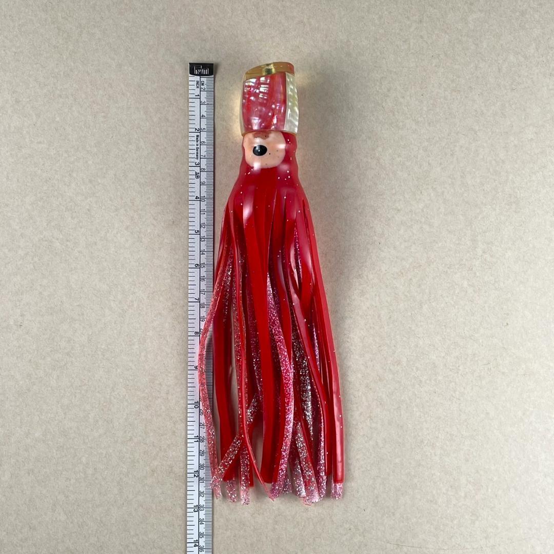 【未使用　トローリングルアー】スカートルアー　３本セット　カジキ　ソフトヘッド