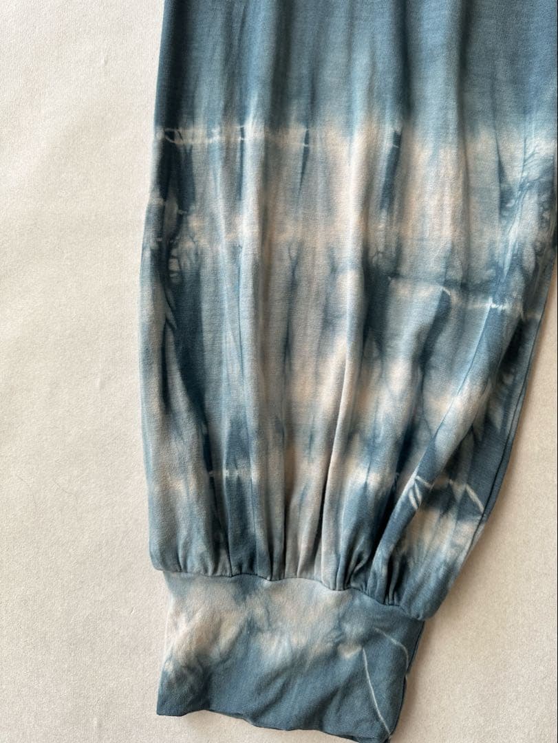 ⚫︎天然ログウッド染め⚫︎浄化の青 アラジンパンツ｜草木染めヨガウェア Mサイズ