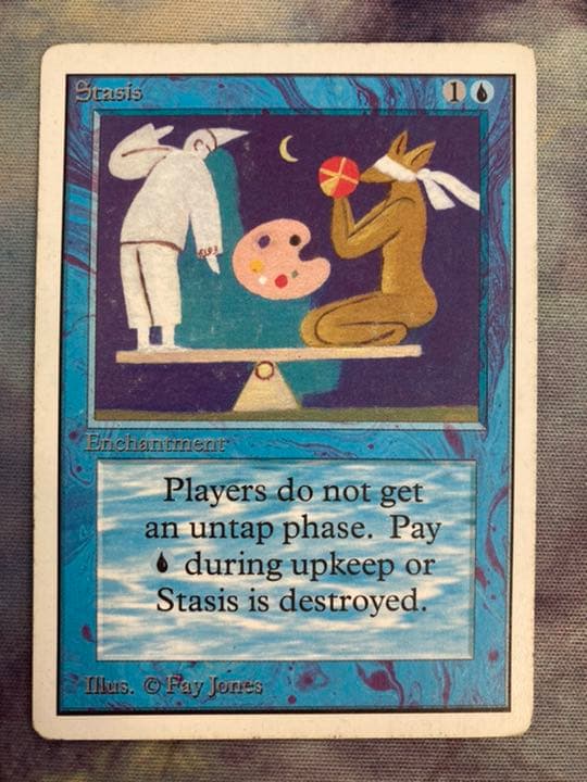 2ED アンリミテッド　停滞　1枚　プレイド 英語 MTG old school