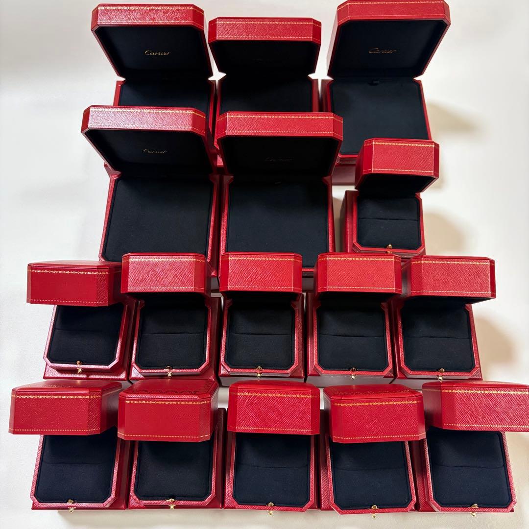 カルティエ　ネックレス　リングケース　空箱　現行品　16個