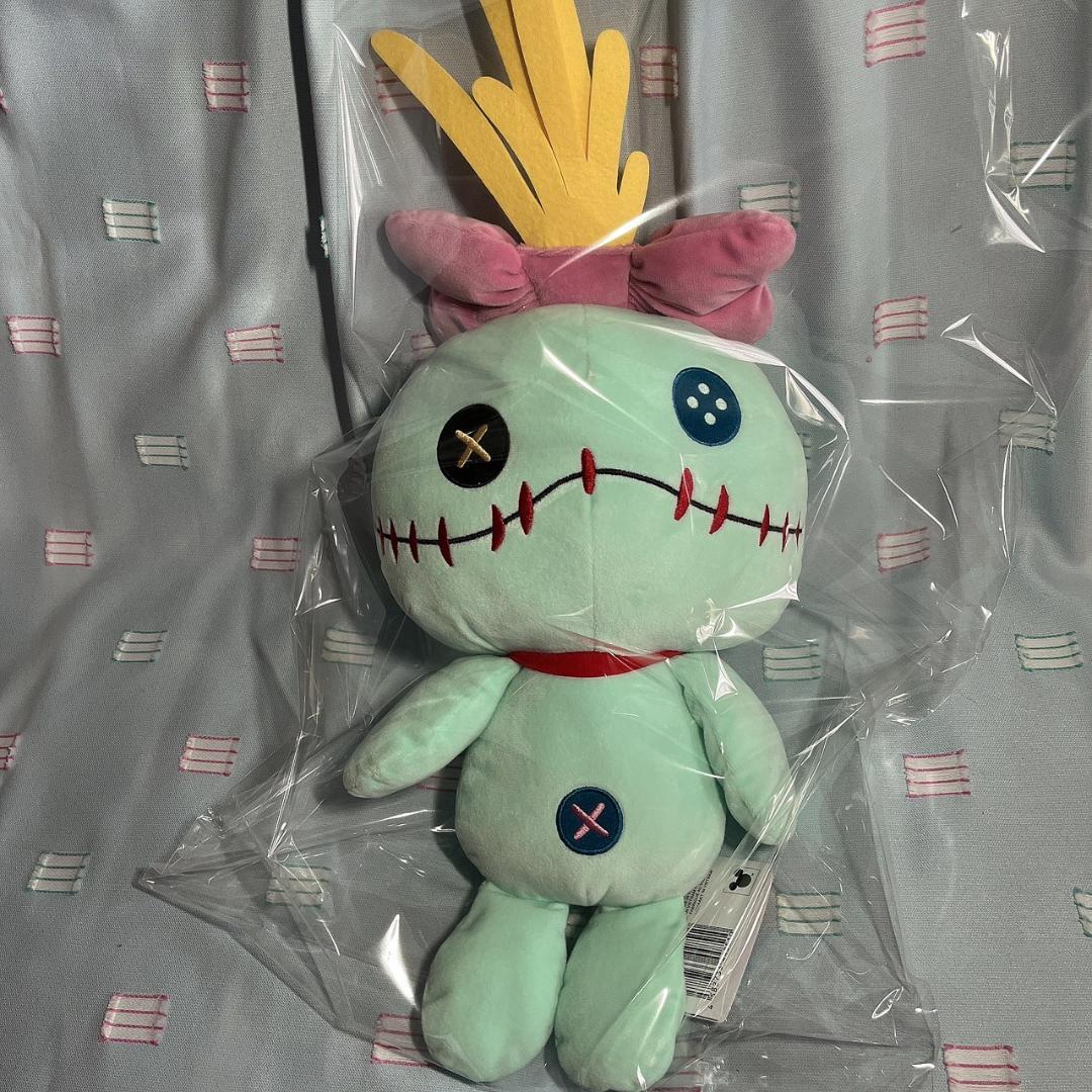 ラスト1【スティッチ】FukuFuku 超超BIG・ Lぬいぐるみ・スクランプ