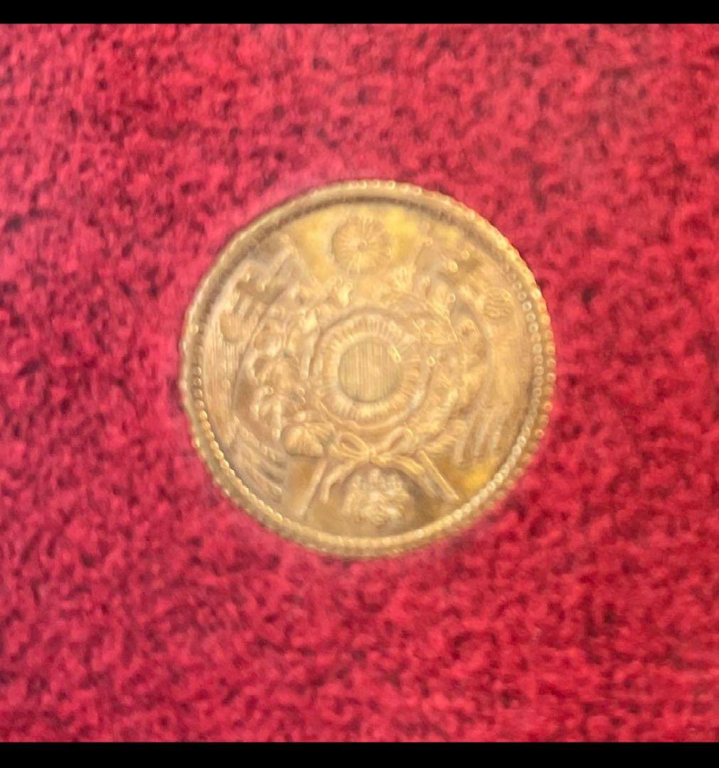 市場金価格高騰中 財務省1円金貨　 I D 13875　値下げ不可