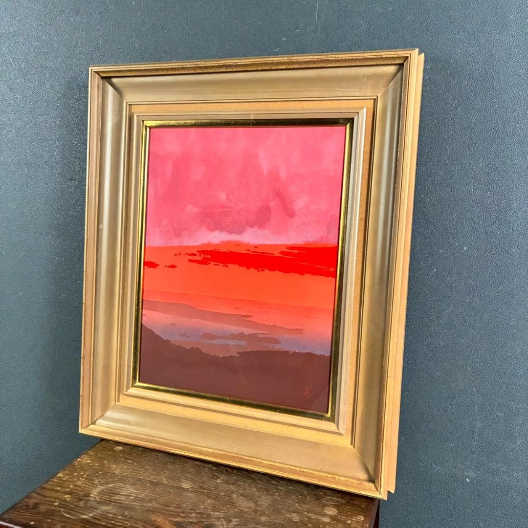 【最終値下げ】鎮西直秀「沖縄にて-羽地内海-」油彩画 油絵 直筆サイン入り F6